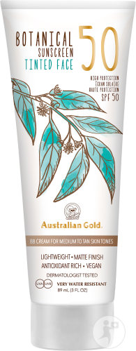 Australian Gold SPF50 Botanical Getöntes Gesicht Medium-Tan Tube 88ml