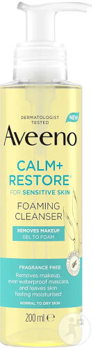 Aveeno Calm+Restore Schäumende Reinigung Pumpflasche 200ml