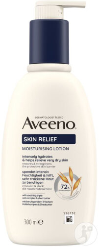 Aveeno Skin Relief Body Lotion Feuchtigkeitsspendende Pumpflasche 300ml