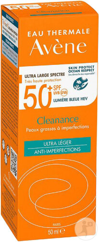 Avène Sonnenschutz SPF50+ Cleanance Sehr Hoher Schutz Fettige Haut Mit Unreinheiten 50ml