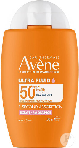 Avène Sonnenschutz SPF50+ Ultra Fluid Glow Sehr Hoher Schutz Empfindliche Haut 50ml  