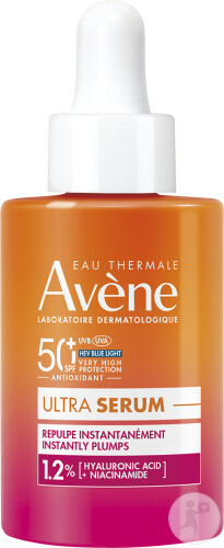 Avène Solaire Ultra Serum SPF50+ Aufpolsternd Anti-Aging HA & Niacinamid Für Empfindliche Haut 30ml