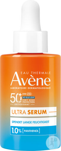 Avène Solar Ultra-Serum SPF50+ Langanhaltend Feuchtigkeitsspendend Panthenol Empfindliche Haut 30ml