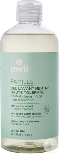 Avril Familien Waschgel Neutral Hohe Verträglichkeit Gesicht/Körper/Haar 500ml