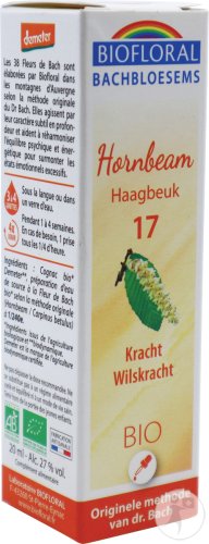 Biofloral Bachblüten 17 Hornbeam Charme Kraft Und Willensstärke Bio 20ml