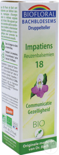 Biofloral Bachblüten 18 Ungeduld Kommunikation Und Geselligkeit Bio 20ml