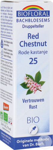 Biofloral Bachblüten 25 Rote Kastanie Vertrauen Und Gelassenheit Bio 20ml
