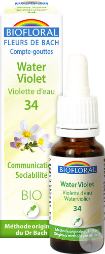 Biofloral Bachblüten 34 Water Violet Wasserveilchen Kommunikation Und Geselligkeit Bio 20ml