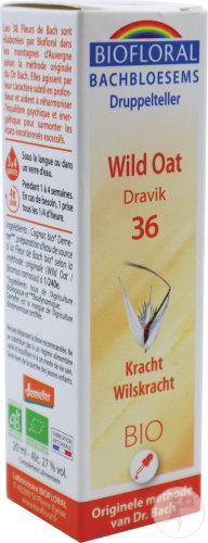 Biofloral Bachblüten 36 Wild Oat/Wilder Hafer Kraft Und Willensstärke Bio 20ml