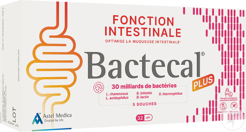 Bactecal Plus Ausgeglichene Darmfunktion Nahrungsergänzungsmittel 32 Kapseln