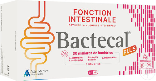 Bactecal Plus Ausgeglichene Darmfunktion Nahrungsergänzungsmittel 64 Kapseln
