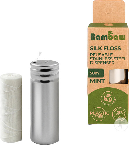 Bambaw Zahnseide-Spender 1x50m 1 Stück