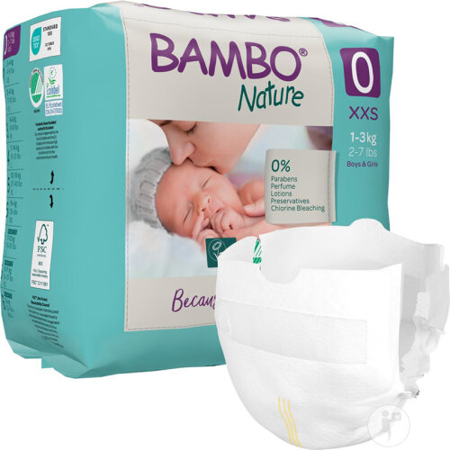 Bambo Nature Babywindeln Größe 0 1 Bis 3kg 24 Stück