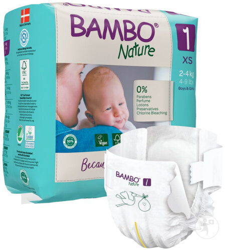 Bambo Nature Babywindeln Größe 1 2 Bis 4kg 22 Stück