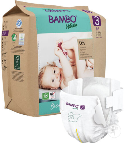 Bambo Nature Babywindeln Größe 3 4 Bis 8kg Papierbeutel 28 Stück