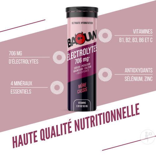 Baouw Elektrolyt Tabletten Brombeere Schwarze Johannisbeere 10 Stück-2