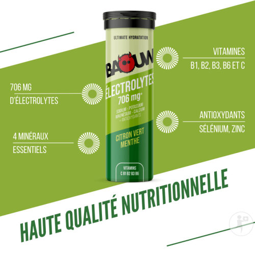 Baouw Elektrolyt Tabletten Limette Minze 10 Stück-2