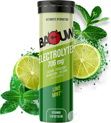 Baouw Elektrolyt Tabletten Limette Minze 10 Stück