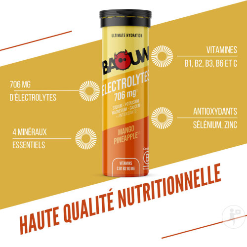 Baouw Elektrolyt Tabletten Mango Ananas 10 Stück-2
