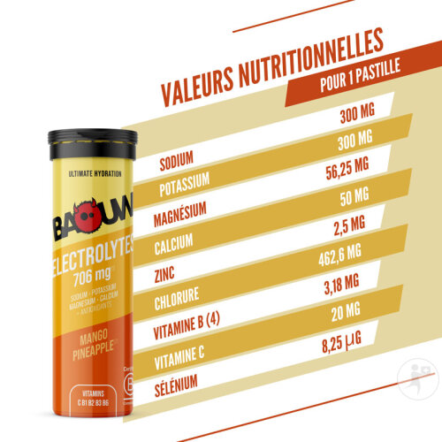 Baouw Elektrolyt Tabletten Mango Ananas 10 Stück-8