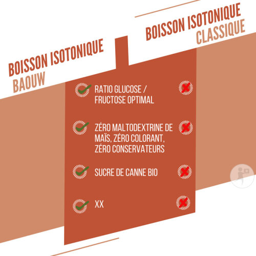 Baouw Isotonisches Getränk Sachet Pfirsich Rosmarin 45g-4