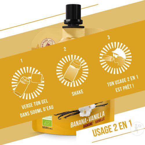Baouw Natürliches Energiegel Bio Banane Vanille 85g-6