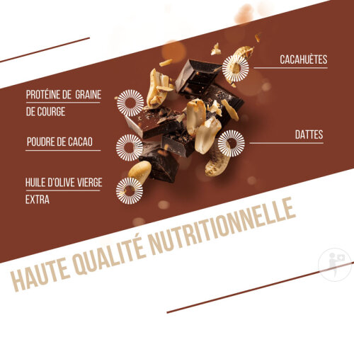 Baouw Proteinriegel Bio Schokolade Erdnuss 12x50g-3