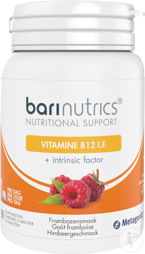 BarinNtrics Vitamin B12 I.F. V5 Himbeere 90 Kautabletten