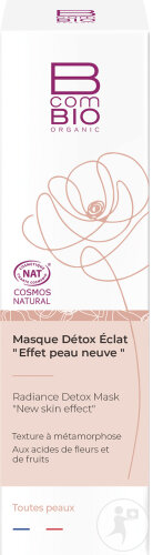 BcomBio Strahlende Detox-Maske Neuer Haut-Effekt Bio Tube 50ml