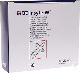 BD Insyte Katheter I.V. Mit Flügeln 20g 50 Stück (381334)