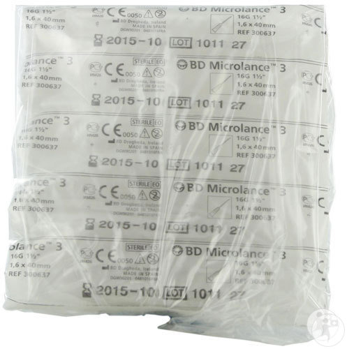 BD Microlance 3 Kanülen 16G 1 1/2“ Weiß 10 Stück (300637)