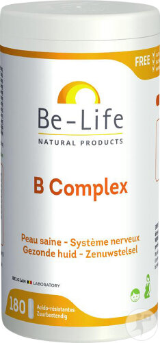 Be-Life B Complex Nahrungsergänzungsmittel Nervensystem Und Gesunde Haut 180 Kapseln