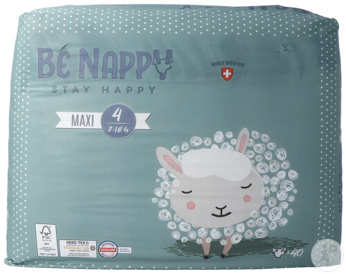 Be Nappy Windeln Gr4 7-18kg Maxi 40 Stück