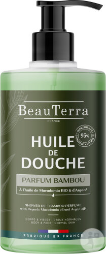 Beauterra Duschöl Bambusduft Pumpflasche 750ml