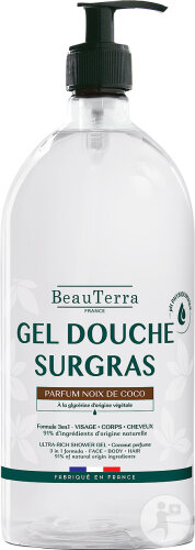 Beauterra Überfettetes Duschgel Kokosnuss 1l