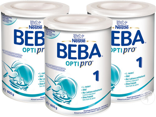 Beba Optipro 1 Anfangsmilch 0+ Monate Trio-Pack 3x800g