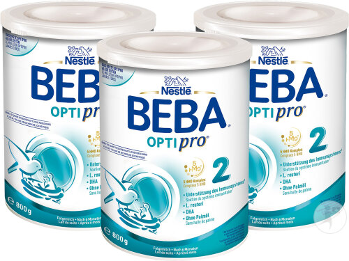 Beba Optipro 2 Folgemilch Ab 6 Monaten Trio-Pack 3x800g