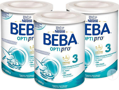 Beba Optipro 3 Folgemilch Ab 9 Monaten Trio-Pack 3x800g