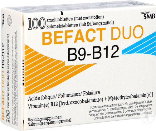Befact Duo B9-B12 100 Schmelztabletten