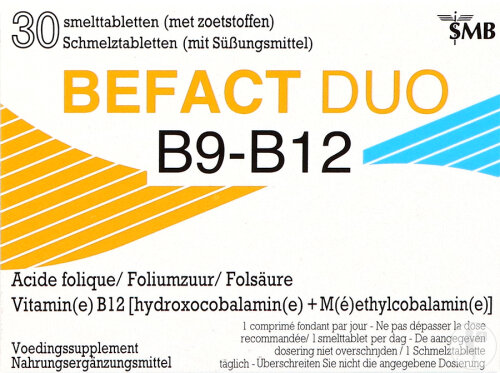 Befact Duo B9-B12 30 Schmelztabletten