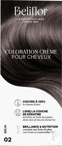 Beliflor Creme-Coloration Nr. 02 Braun 1 Kit