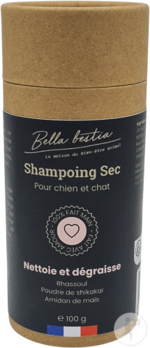Bella Bestia Trockenshampoo Reinigend Und Fettlösend Hund Und Katze 100g