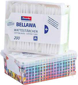 Bellawa Dekobox Wattestäbchen 200 Stück