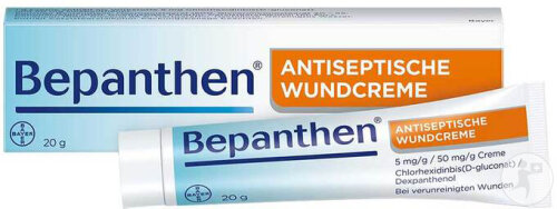 Bepanthen Antiseptische Creme Für Wunden 20g