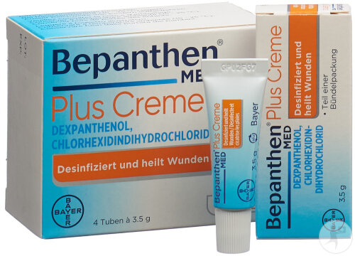 Bepanthen Med Plus Creme Kleintuben 4x3,5g