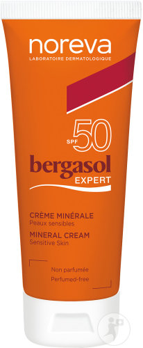 Noreva Bergasol Expert Mineralcreme SPF50 Empfindliche Haut Tube 40ml