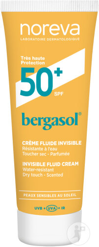 Noreva Bergasol Unsichtbare Fluid-Creme SPF50+ Tube 50ml