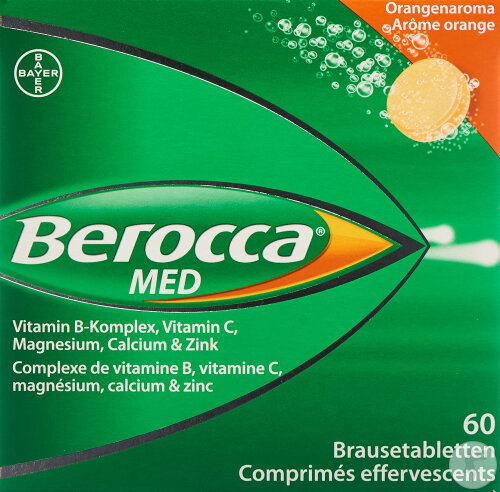 Bayer Berocca Med Orangenaroma 60 Brausetabletten