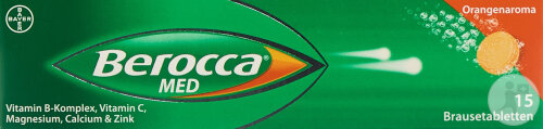Bayer Berocca Med Orangenaroma 15 Brausetabletten