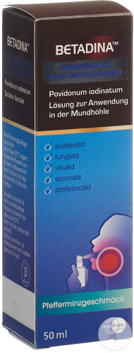 Betadina Desinfizierendes Mund- Und Rachenspray 50ml